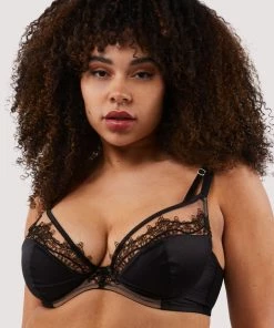 Playful Promises Bras Wren Black Lace And Illusion Mesh Bra