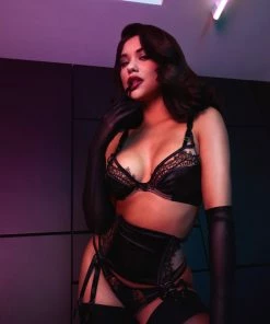 Playful Promises Bras Wren Black Lace And Illusion Mesh Bra