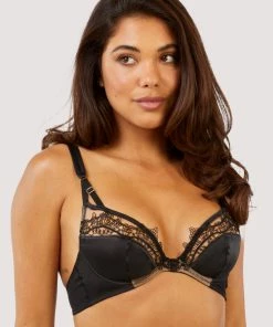 Playful Promises Bras Wren Black Lace And Illusion Mesh Bra