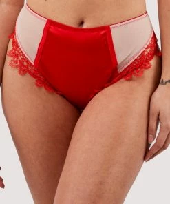 Playful Promises Anaise Red Highwaist Brief