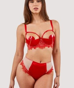 Playful Promises Anaise Red Highwaist Brief 20 Playful Promises Anaise Red Highwaist Brief