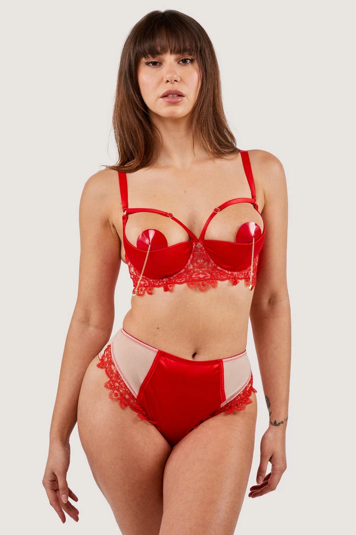 Playful Promises Anaise Red Highwaist Brief 8 Playful Promises Anaise Red Highwaist Brief
