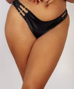 Playful Promises Ava Black Strappy Brief Curve Outlet