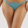 Playful Promises Cassia Blue Floral Embroidery Cut Out Brief Knickers