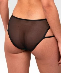 Playful Promises Luxe Bras Dakota Green & Gold Snake Brief