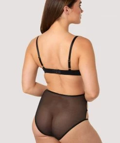 Playful Promises Dakota Green & Gold Snake High Waist Brief Luxe Bras