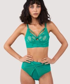 Playful Promises Eddie Green Crossover Wrap High Waist Brief Luxe Bras