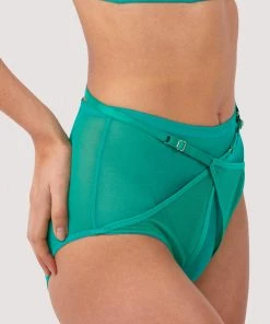 Playful Promises Eddie Green Crossover Wrap High Waist Brief Luxe Bras