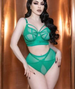 Playful Promises Eddie Green Crossover Wrap High Waist Brief Luxe Bras