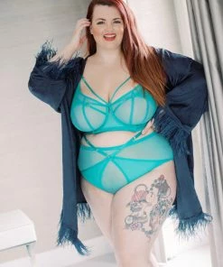 Playful Promises Eddie Green Crossover Wrap High Waist Brief Luxe Bras