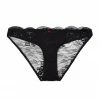 Playful Promises Fion Black Satin And Lace Brief