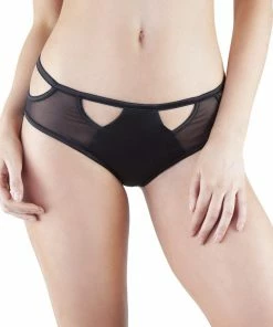 Playful Promises Outlet Junko Black Origami Cut-Out Brief