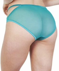 Playful Promises Junko Turquoise Origami Cut-Out Brief