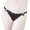 Playful Promises Mae Black Satin And Lace Brief