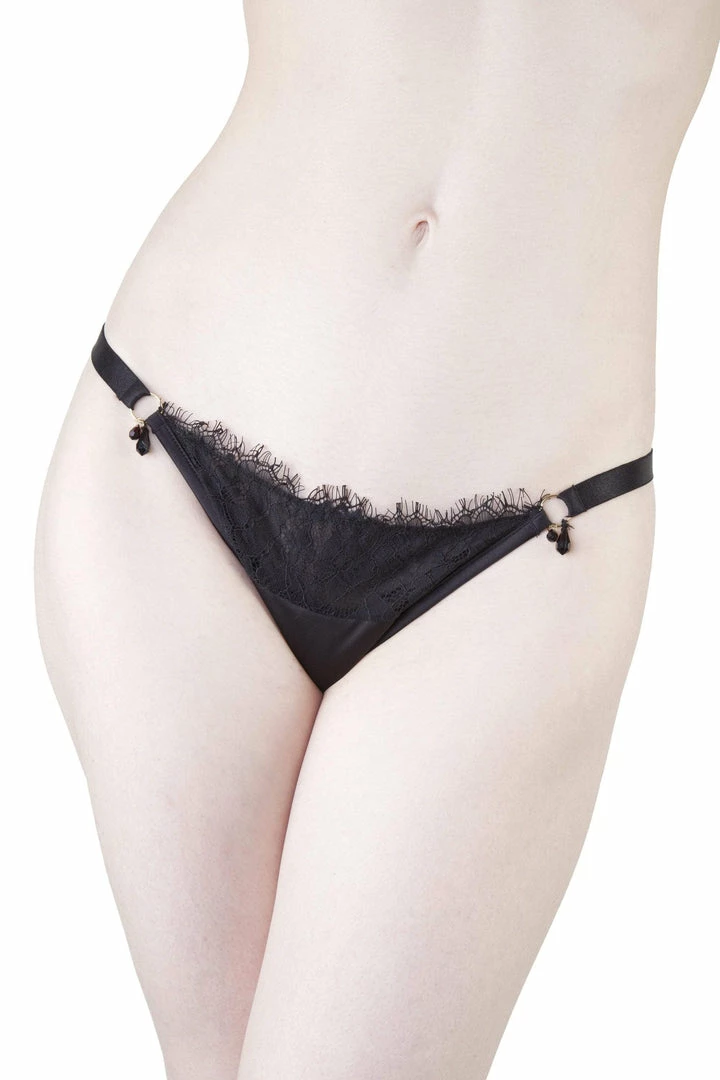 Playful Promises Mae Black Satin And Lace Brief 3 Playful Promises Mae Black Satin And Lace Brief
