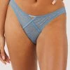 Playful Promises Olympia Storm Grey Diamante Detail High Leg Brief Knickers