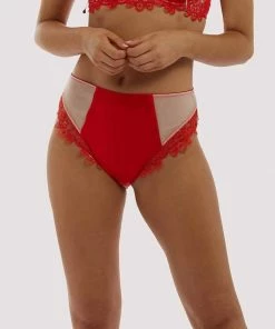 Playful Promises Anaise Red Highwaist Brief 21 Playful Promises Anaise Red Highwaist Brief