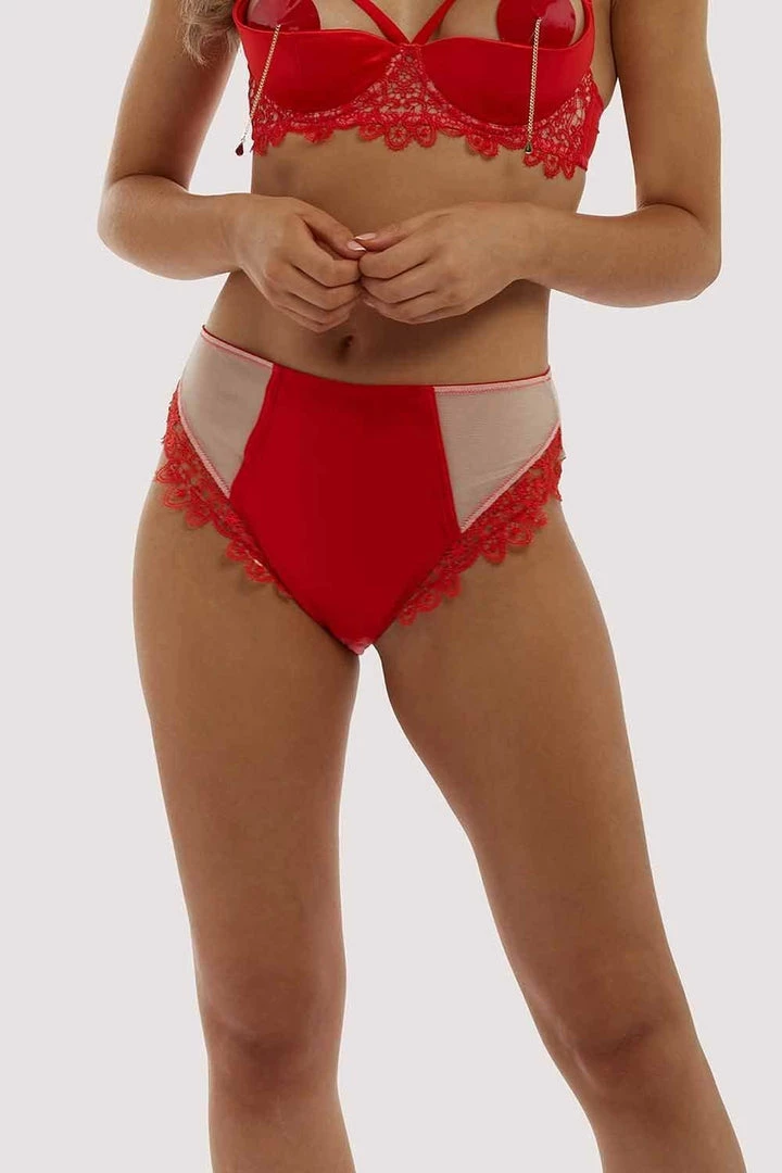 Playful Promises Anaise Red Highwaist Brief 9 Playful Promises Anaise Red Highwaist Brief