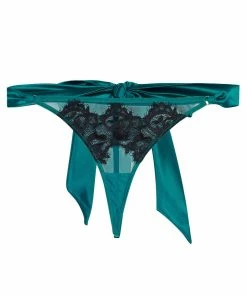 Playful Promises Luxe Bras Anneliese Teal Thong 17 Playful Promises Luxe Bras Anneliese Teal Thong