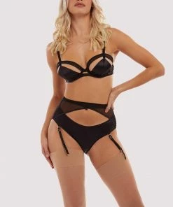 Playful Promises Charlie Black Cut-out Highwaist