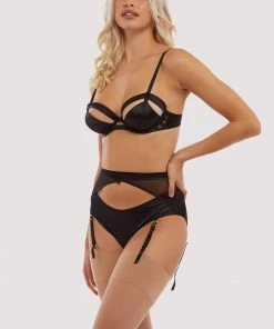 Playful Promises Charlie Black Cut-out Highwaist