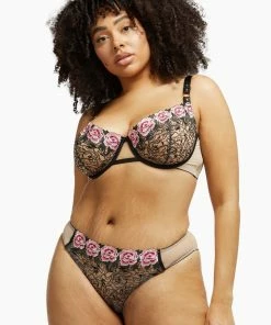 Playful Promises Katy Rose Embroidered Brazilian Brief Outlet