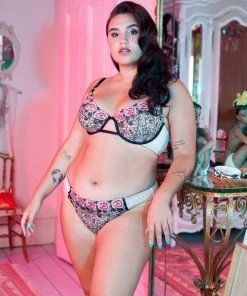 Playful Promises Katy Rose Embroidered Brazilian Brief Outlet