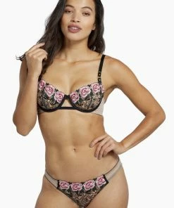 Playful Promises Katy Rose Embroidered Brazilian Brief Outlet