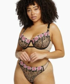 Playful Promises Katy Rose Embroidered Thong Outlet 17 Playful Promises Katy Rose Embroidered Thong Outlet