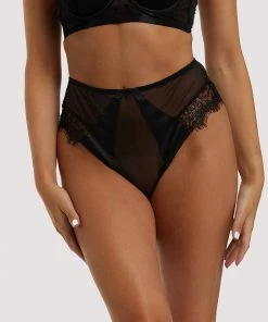 Playful Promises Melina Black Highwaist Brief
