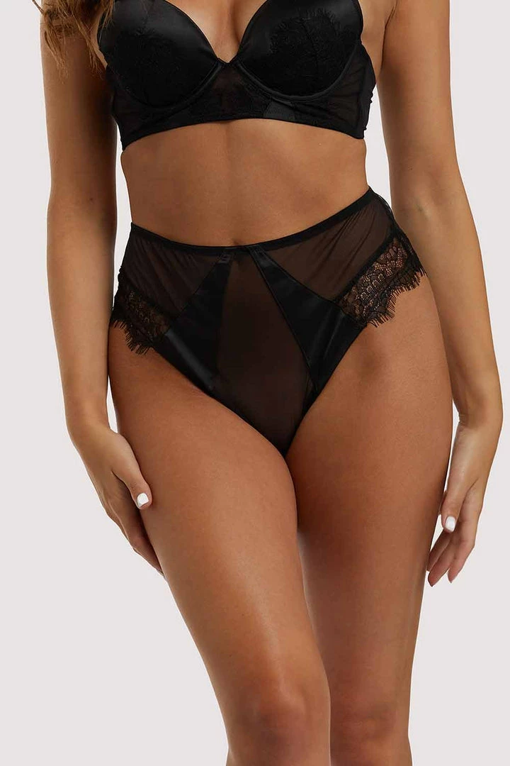 Playful Promises Melina Black Highwaist Brief 3 Playful Promises Melina Black Highwaist Brief