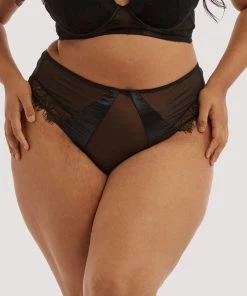 Playful Promises Melina Black Highwaist Brief