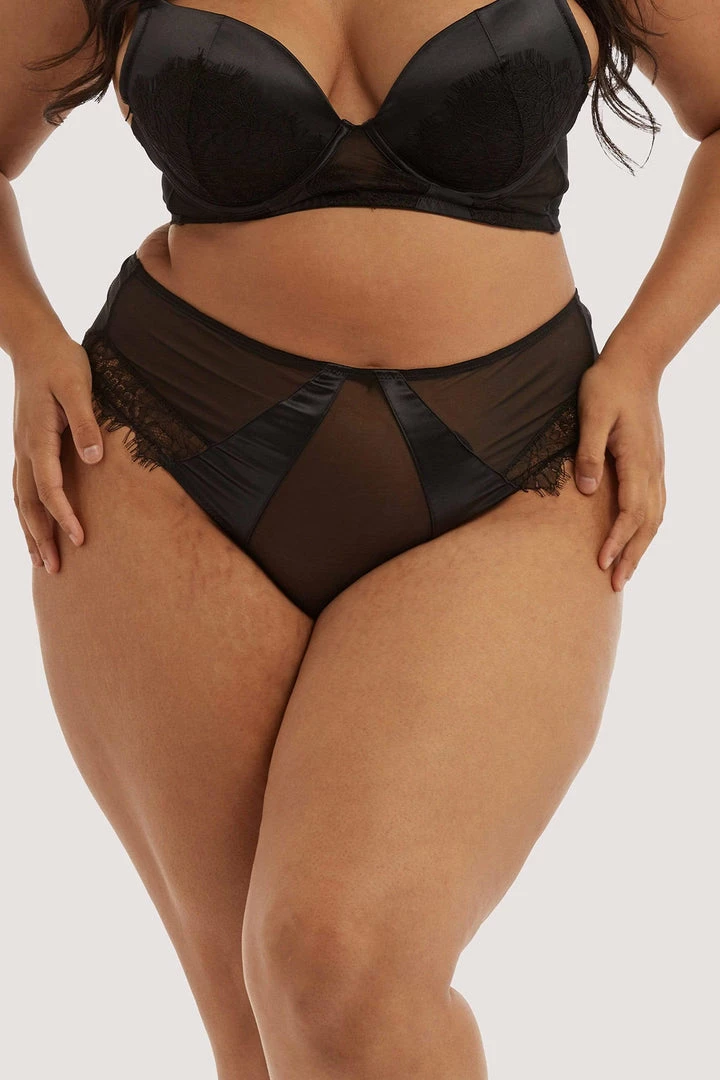 Playful Promises Melina Black Highwaist Brief 4 Playful Promises Melina Black Highwaist Brief
