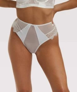 Playful Promises Luxe Bras Melina Ivory Highwaist Brief