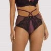 Playful Promises Outlet Muriel Purple High Waist Brief