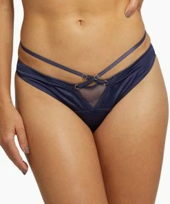 Playful Promises Philly Tulip Satin Thong Outlet