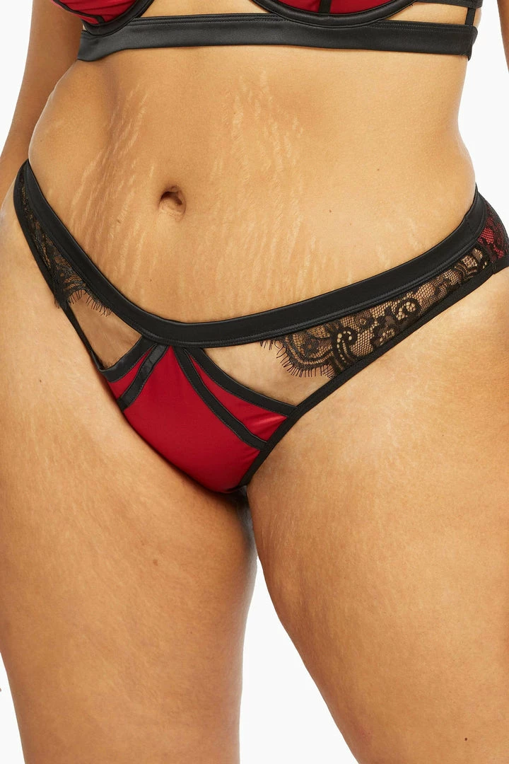 Playful Promises Tasmin Ruby Lace Brazilian Brief Outlet 11 Playful Promises Tasmin Ruby Lace Brazilian Brief Outlet