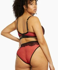 Playful Promises Tasmin Ruby Lace Brazilian Brief Outlet 27 Playful Promises Tasmin Ruby Lace Brazilian Brief Outlet