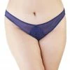 Playful Promises Sadie Midnight Blue Lace Curve Brief Outlet