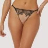Playful Promises Knickers Tiger Peach Mesh Embroidered Brief