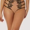Playful Promises Knickers Tiger Peach Mesh Embroidered High Waisted Brief 2 Playful Promises Knickers Tiger Peach Mesh Embroidered High Waisted Brief