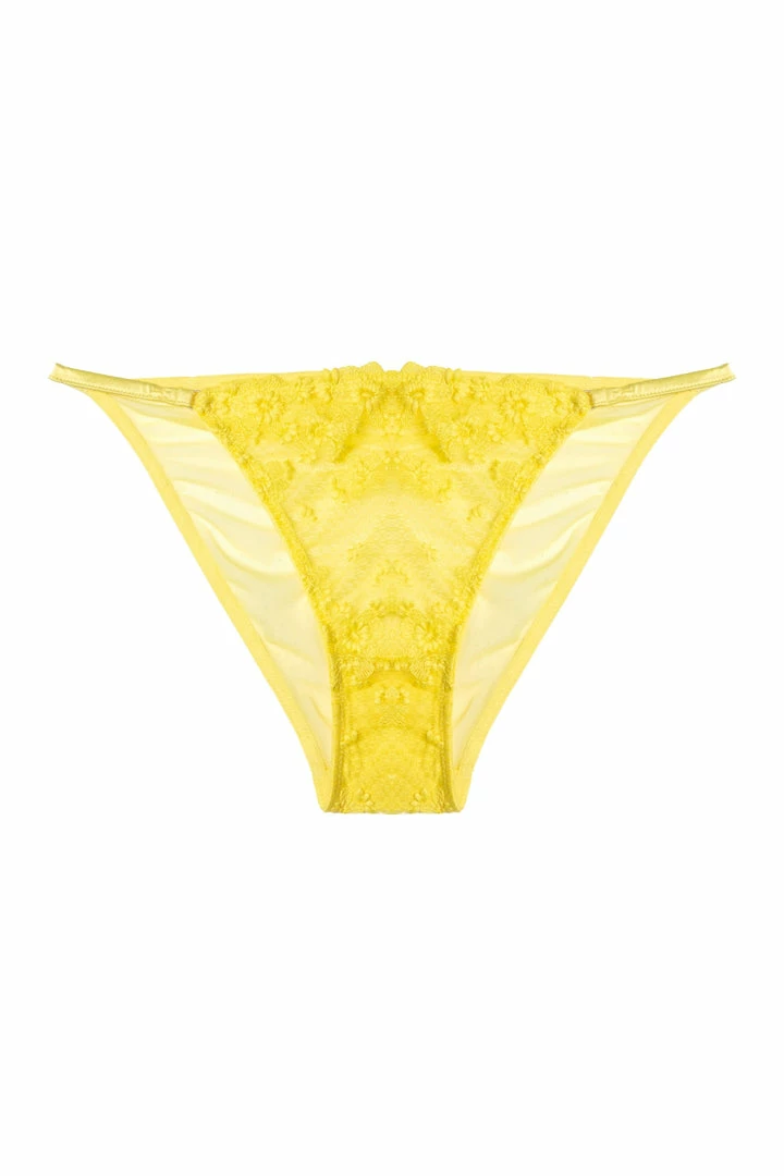 Playful Promises Knickers Audre Yellow Embroidery Brief 6 Playful Promises Knickers Audre Yellow Embroidery Brief