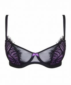 Playful Promises Outlet Candy Ultra Violet/Black Bra A-D Cups