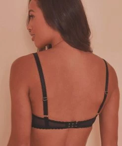 Playful Promises Outlet Josie Leopard Mesh Picot Non Padded Bra Core