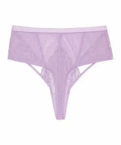 Playful Promises Fenella Lace And Net High Waist Brief Outlet