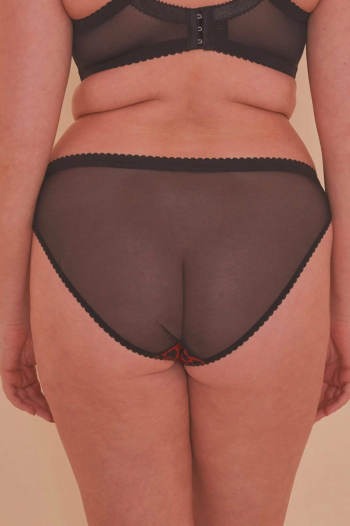 Playful Promises Josie Leopard Mesh Picot Cheeky Brazilian Brief Curve Outlet 5 Playful Promises Josie Leopard Mesh Picot Cheeky Brazilian Brief Curve Outlet