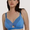 Curvy Kate Non Wired Bras Get Up And Chill Bralette Denim Blue