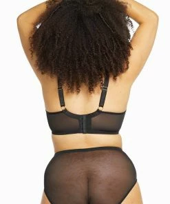 Playful Promises Eddie Black Crossover Wrap High Waist Brief Luxe Bras