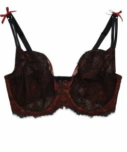 Playful Promises Ezmae Eyelash Lace Full Cup Fuller Bust Bra DD - H Outlet