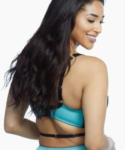 Playful Promises Henrietta Teal Lace Overlay Fuller Bust Bra Outlet